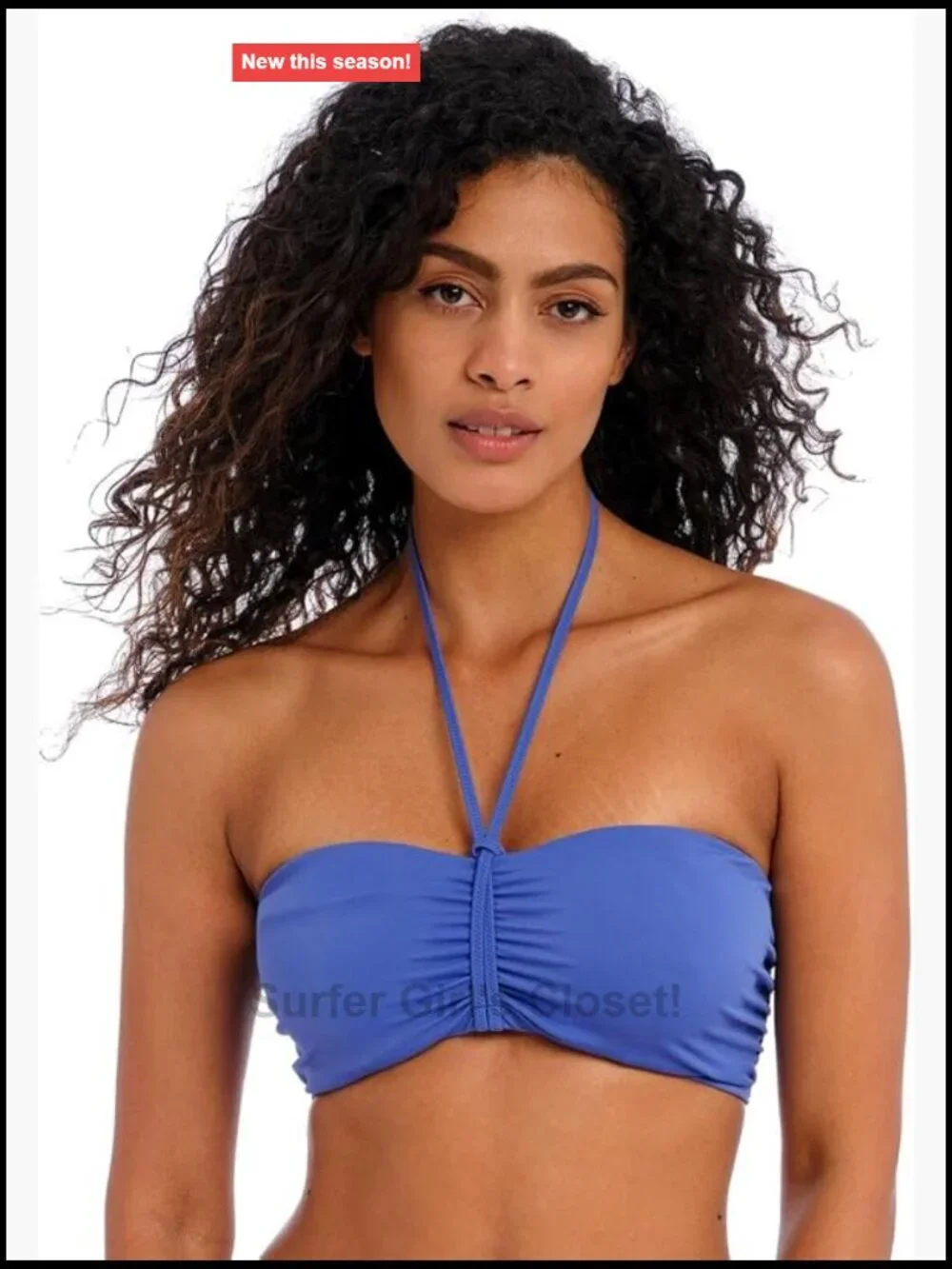 Underwire Bandeau Bikini Top with Lightly Padded Foam Cups